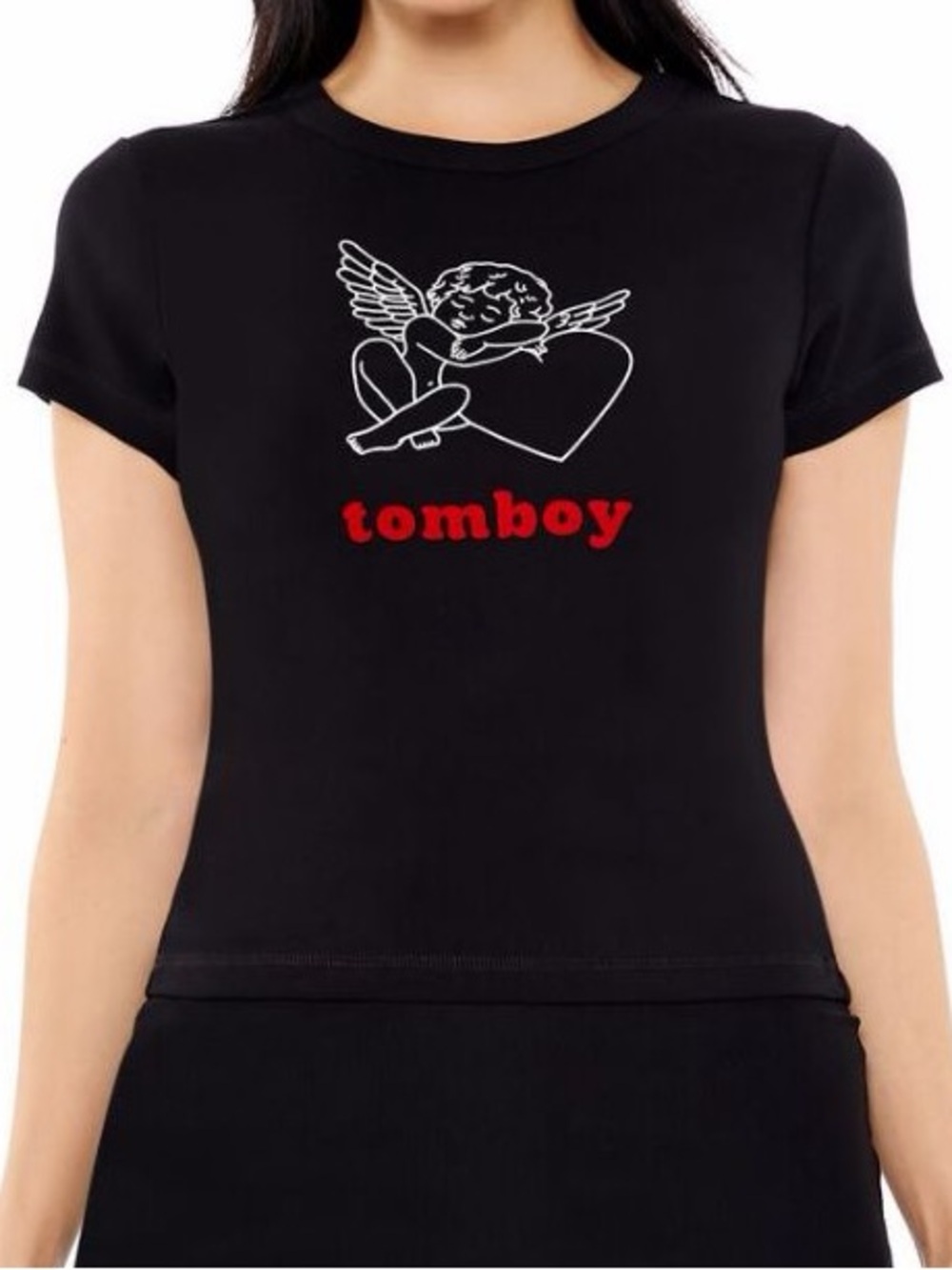 Forever 21 Plus Tomboy Baby Tee